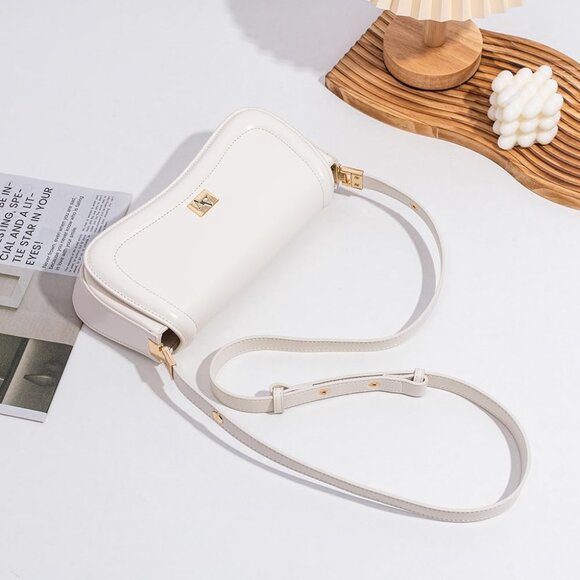 Women's White Joy Shoulder Bag  Ladies Fashion Handbag for Daily & Travel Use - Picture 2 of 7